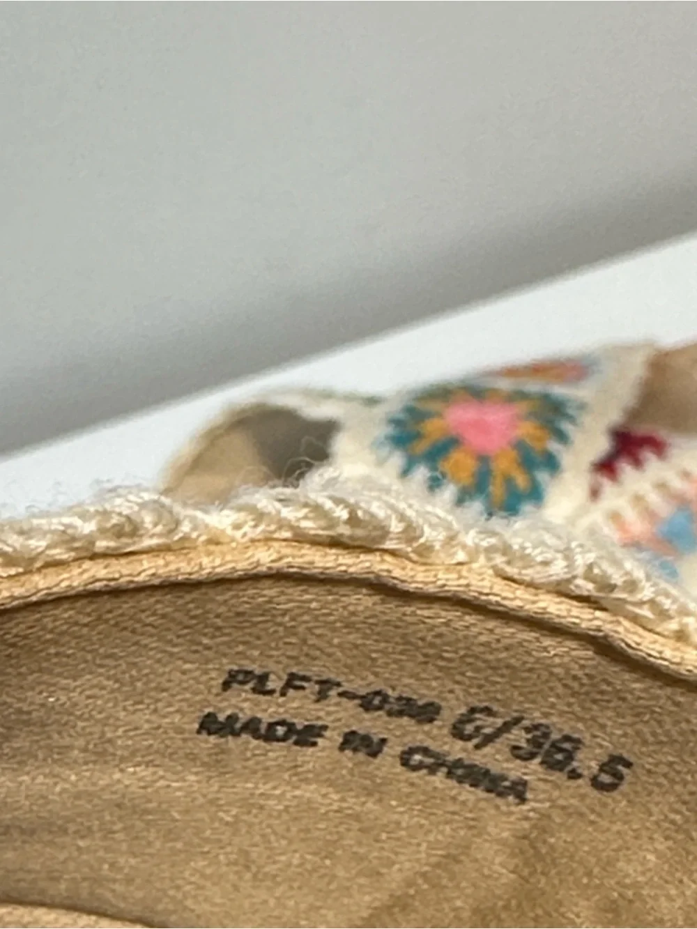 Dirty Laundry Plays Floral Crochet Platform Cork Platform Espadrilles Size 6